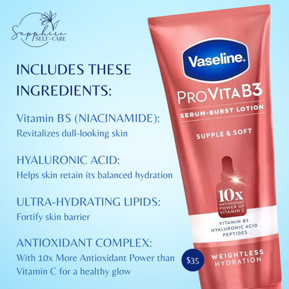 Vaseline Pro VitaB3 Serum Burst Lotion 7.5 FL OZ