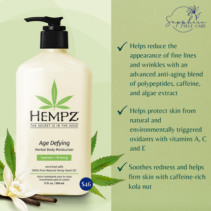 Hempz Original Herbal Moisturizing Body Lotion 17 FL OZ