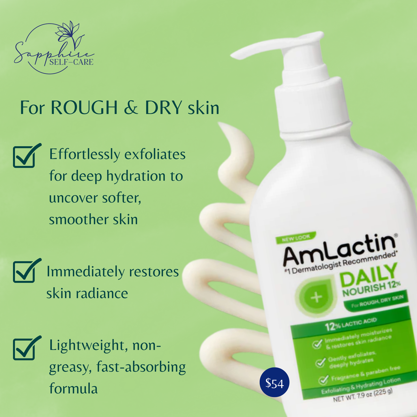 AmLactin Daily Nourish Body Lotion Unscented 7.9 FL OZ