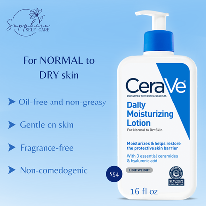 CeraVe Daily Moisturizing Lotion for Normal to Dry Skin 16 FL OZ