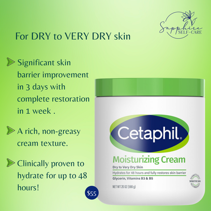 Cetaphil Moisturizing Body and Face Cream 20 FL OZ
