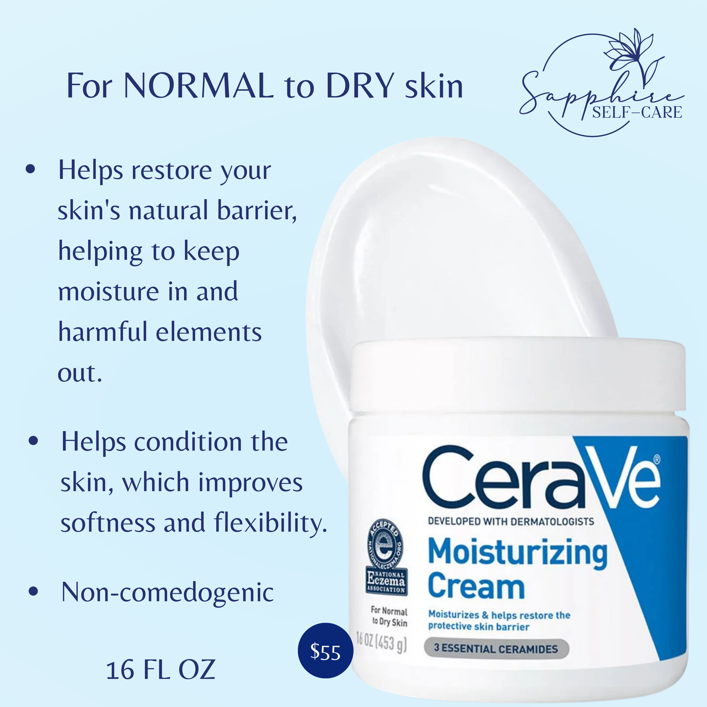CeraVe Moisturizing Cream 16 FL OZ
