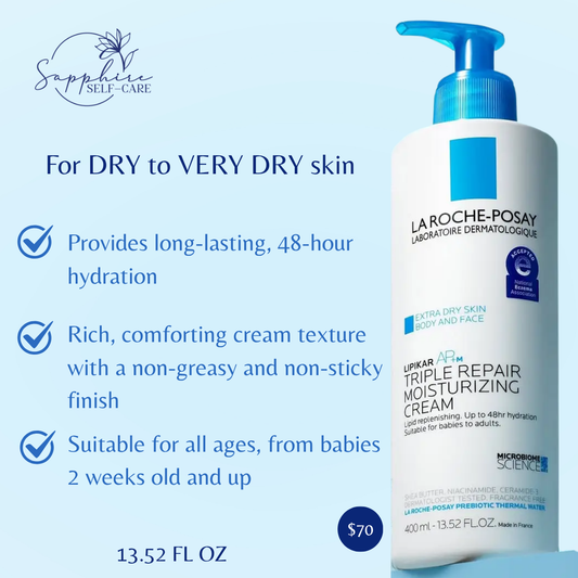 La Roche Posay Lipikar AP+M Triple Repair Body Moisturizing Cream - 13.5