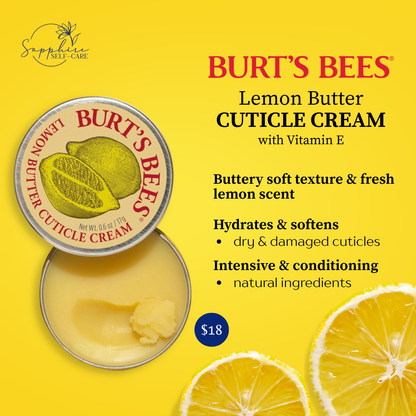 Burt's Bees Cuticle Cream with Vitamin E- Lemon Butter 0.6 FL OZ