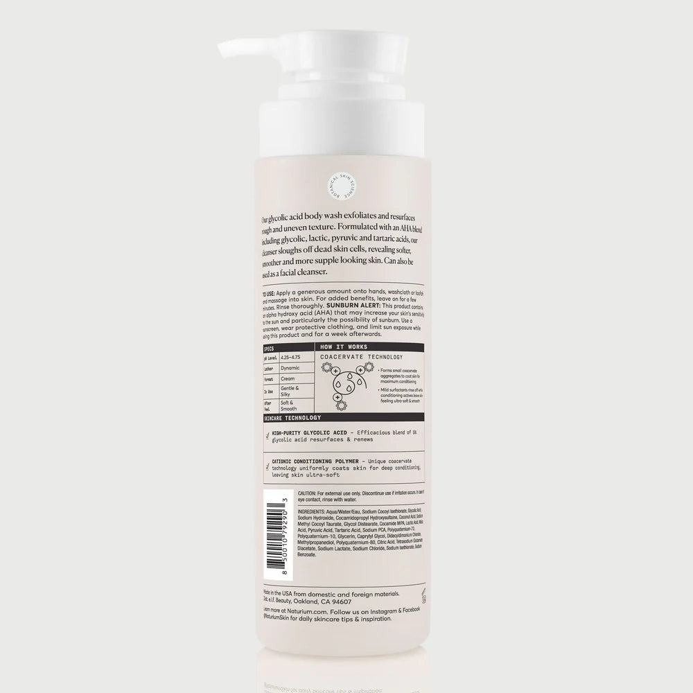 Naturium Glycolic Exfoliating Body Wash - 16.9oz