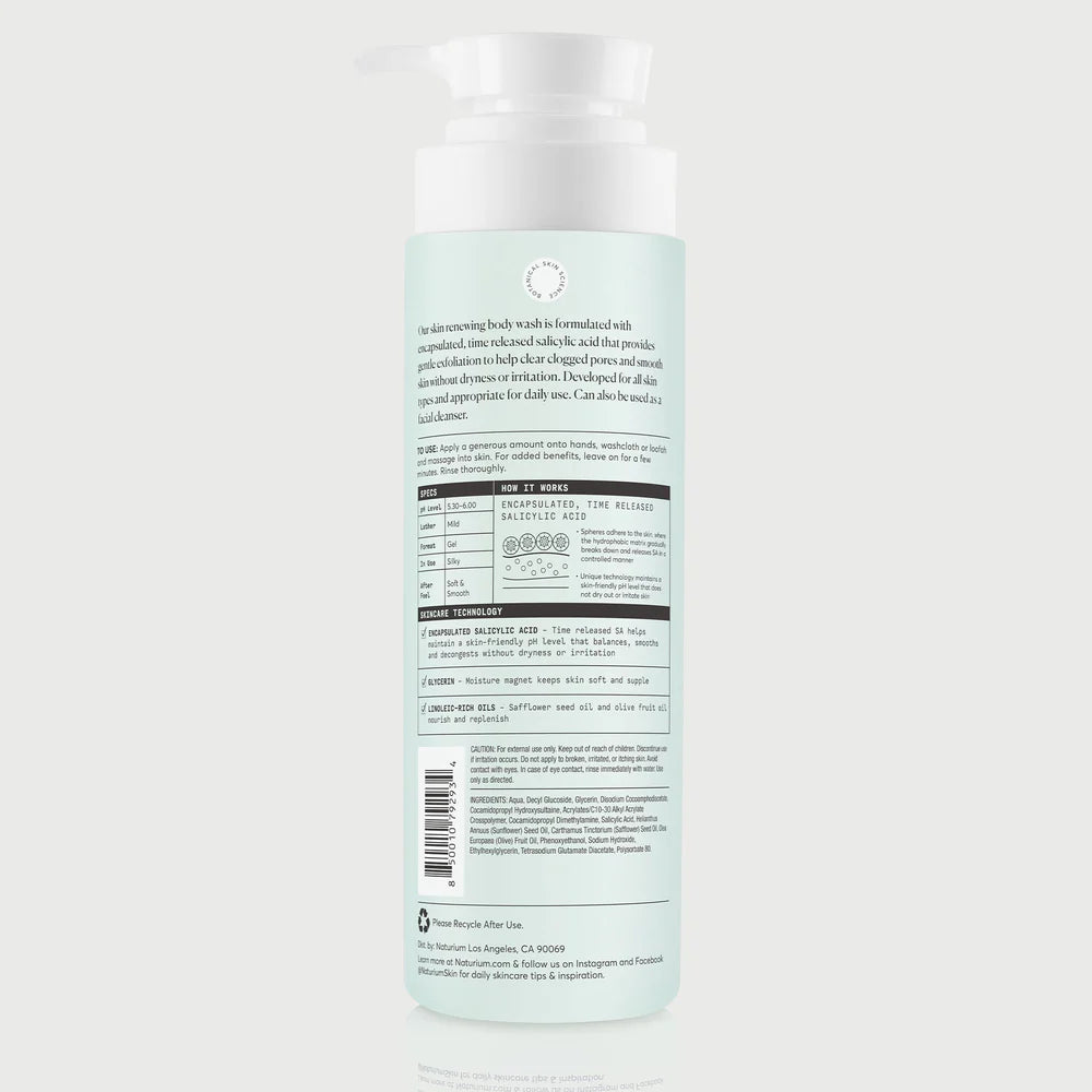 Naturium The Perfector Salicylic Acid Skin Smoothing Body Wash - 16.9 fl oz