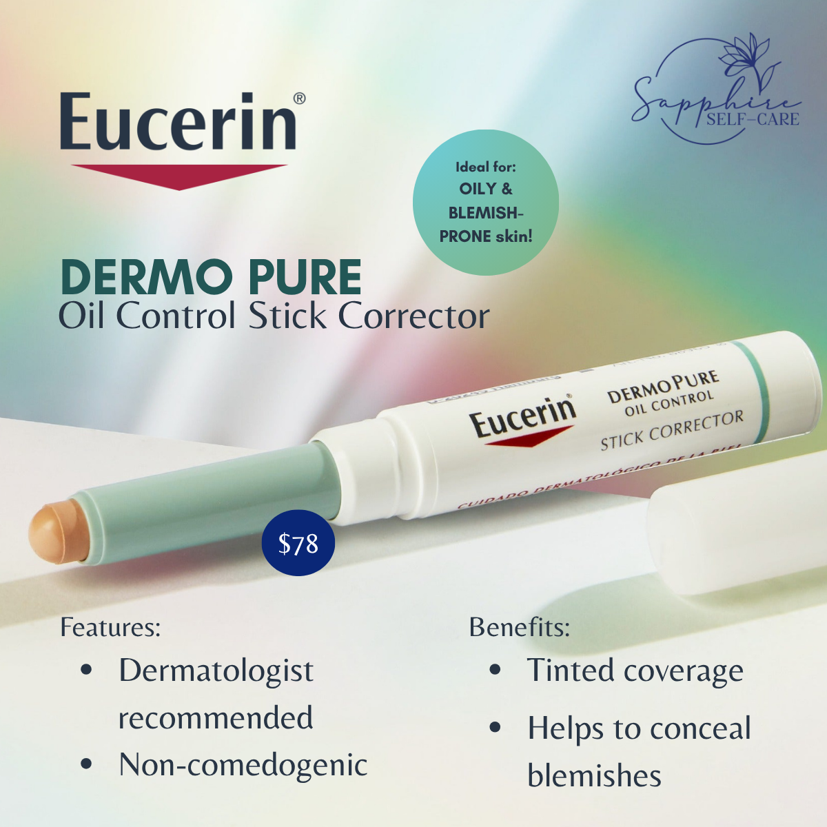 Eucerin Dermo Pure Oil Control Stick Corrector 2g