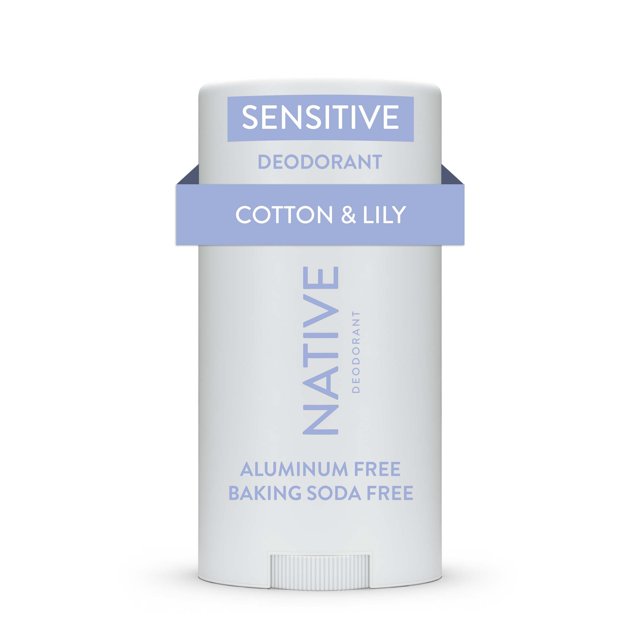 Native Sensitive Deodorant - Cotton & Lily - No Baking Soda - 2.65 oz