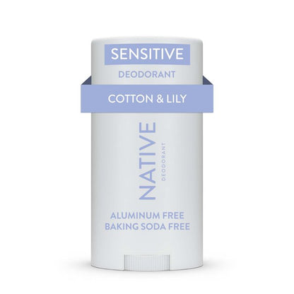 Native Sensitive Deodorant - Cotton & Lily - No Baking Soda - 2.65 oz