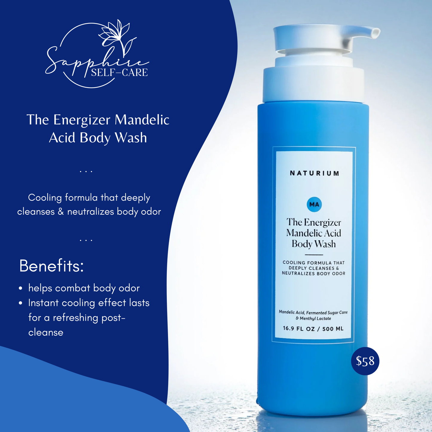 Naturium The Energizer Mandelic Acid Body Wash - 16.9 fl oz