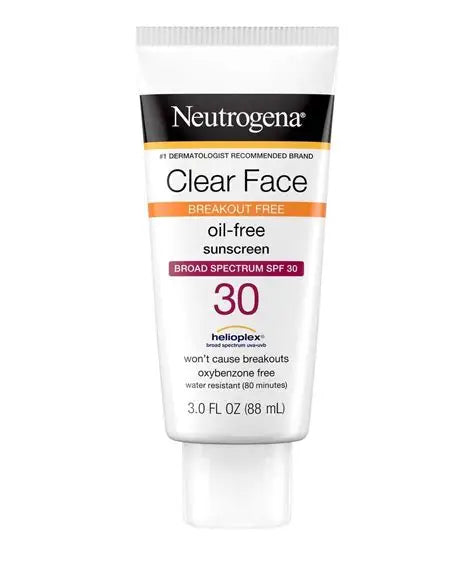 Neutrogena Clear Face Breakout Free Oil-Free SPF 30 - 3 fl.oz