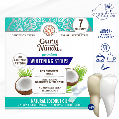 GuruNanda Teeth Whitening Strips - 7-Day Treatment