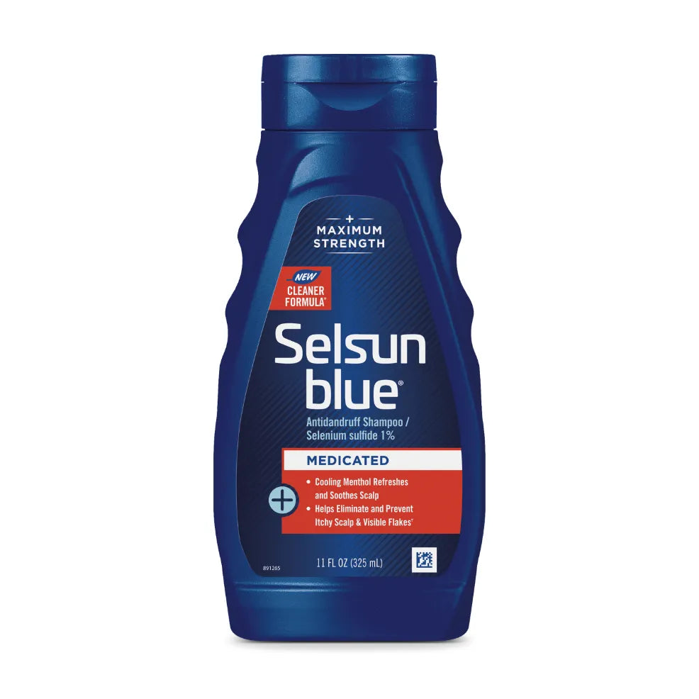 Selsun Blue Medicated with Menthol Dandruff Shampoo 11oz
