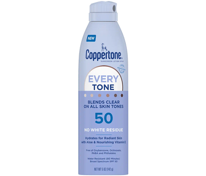Coppertone Every Tone Sunscreen Spray - SPF 50 - 5 fl.oz