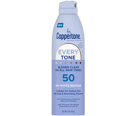 Coppertone Every Tone Sunscreen Spray - SPF 50 - 5 fl.oz