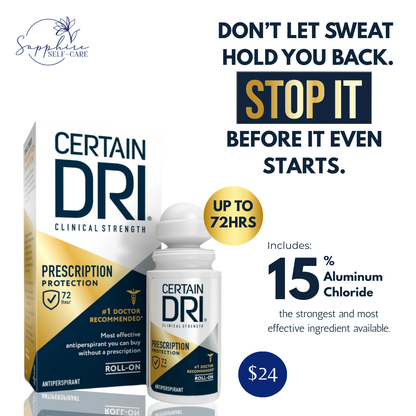 Certain Dri Clinical Strength Antiperspirant- Roll On Deoderant