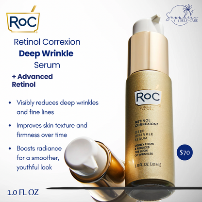 RoC Retinol Anti-Aging Retinol Face Serum Anti-Wrinkle Treatment 1 FL OZ
