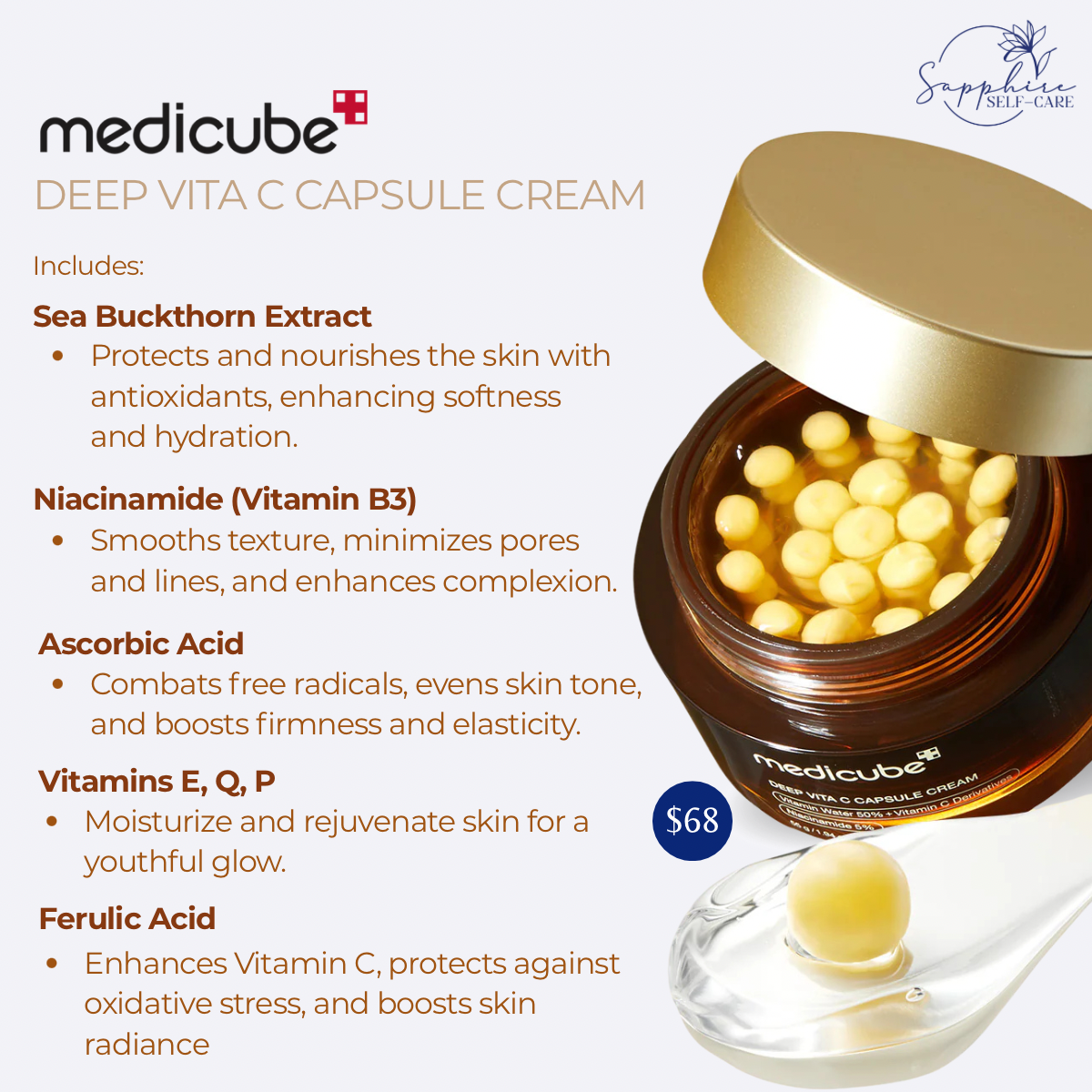 Medicube Deep Vita C Capsule Cream- 1.94oz