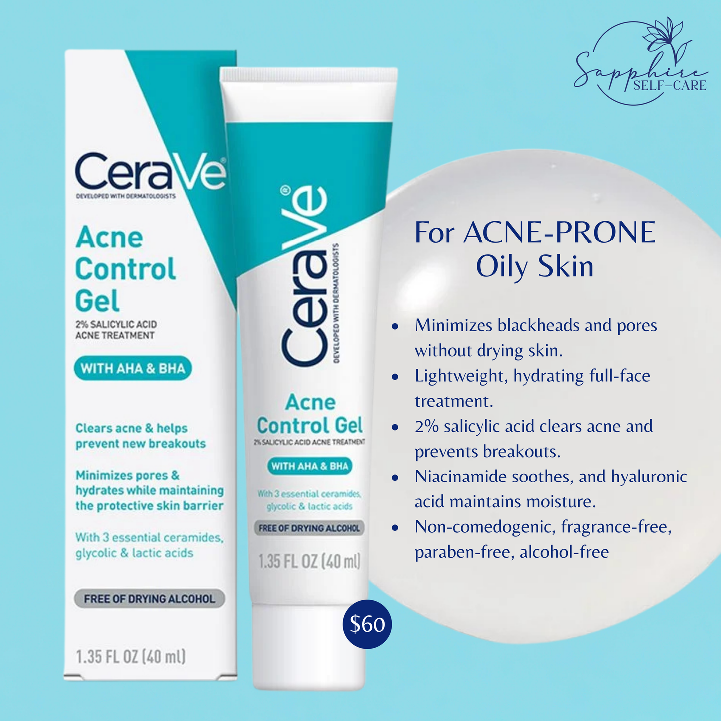 Cerave Acne Control Gel - 1.35 fl.oz