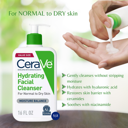 CeraVe Hydrating Face Wash - 16 fl.oz