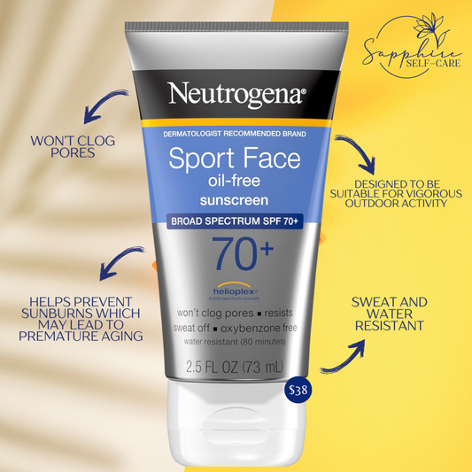 Neutrogena Ultimate Sport Sunscreen Face Lotion SPF 70 - 2.5 FL OZ