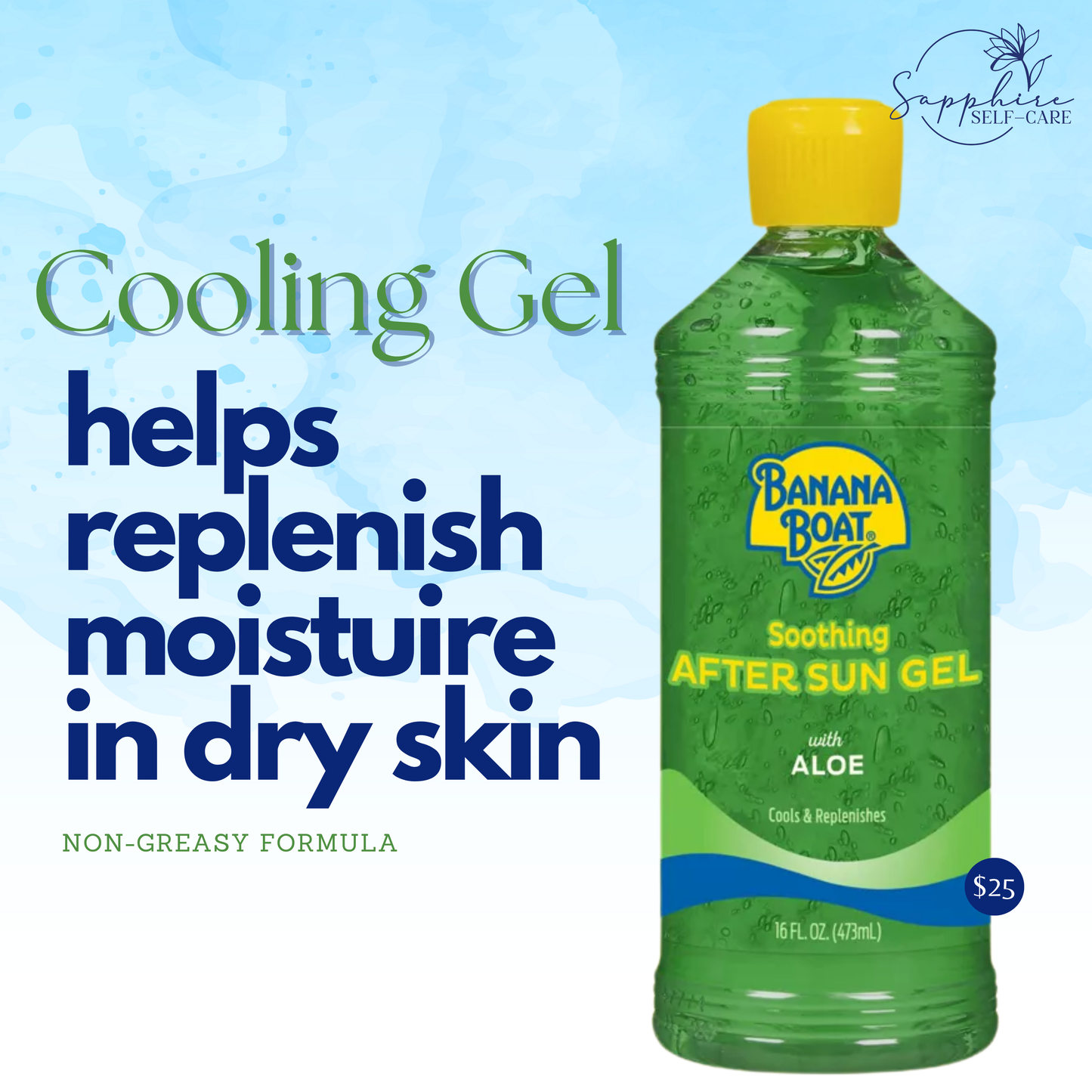 Banana Boat Aloe Vera Gel After Sun Treatment - 8 fl oz