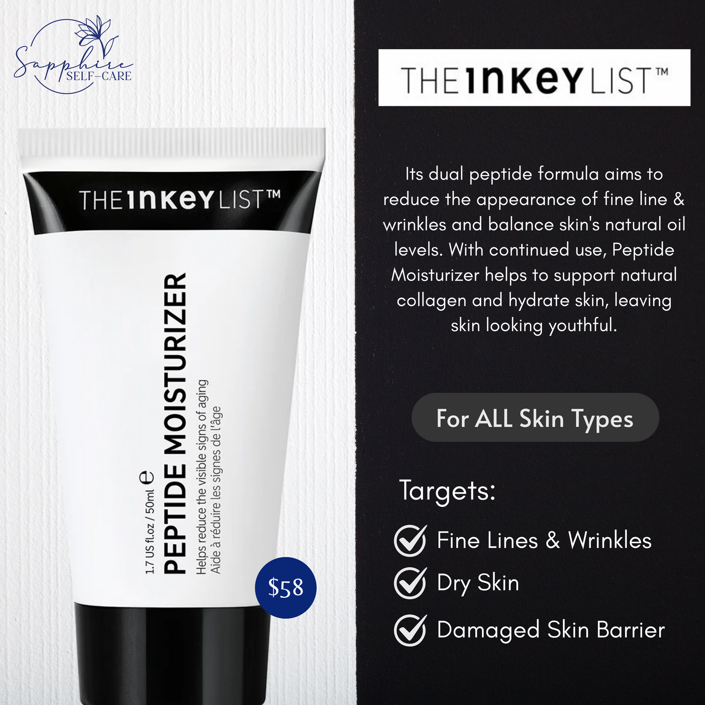 The INKEY List Peptide Moisturizer 1.7 oz