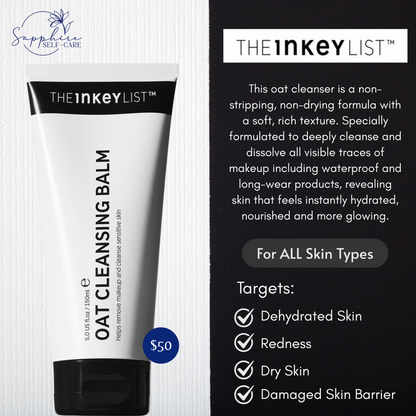 The INKEY List Oat Makeup Removing Cleansing Balm 5oz