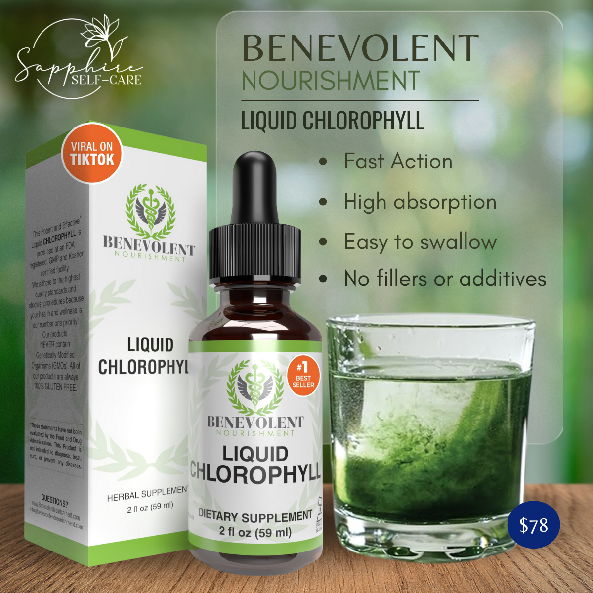 Benevolent - Liquid Chlorophyll 2 oz