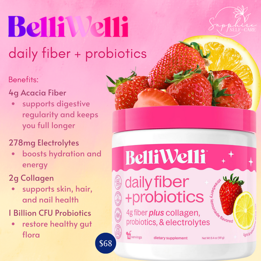 Belli Welli Daily Fiber Supplement Powder - 16 servings