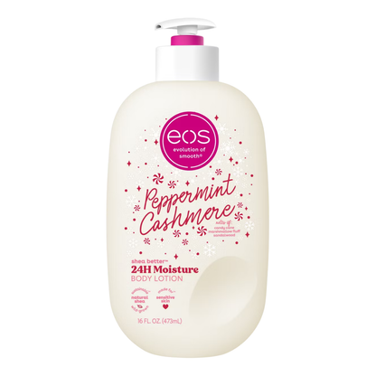 eos Holiday Body Lotion - Peppermint Cashmere - 16 fl oz