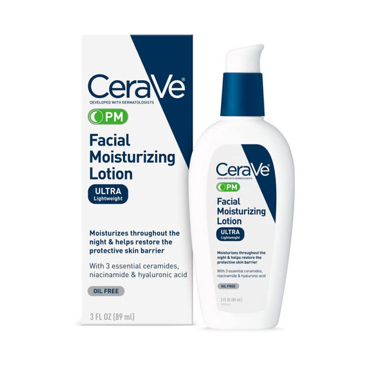 CeraVe PM Moisturizing Lotion, Night Cream - 3 fl oz