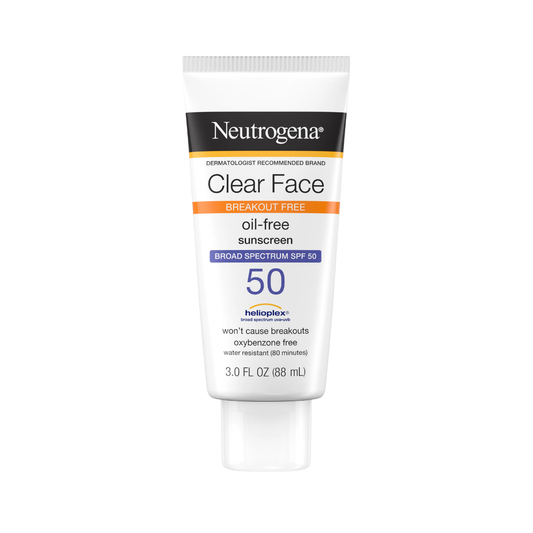 Neutrogena Clear Face Breakout Free Oil-Free SPF 50 3 oz