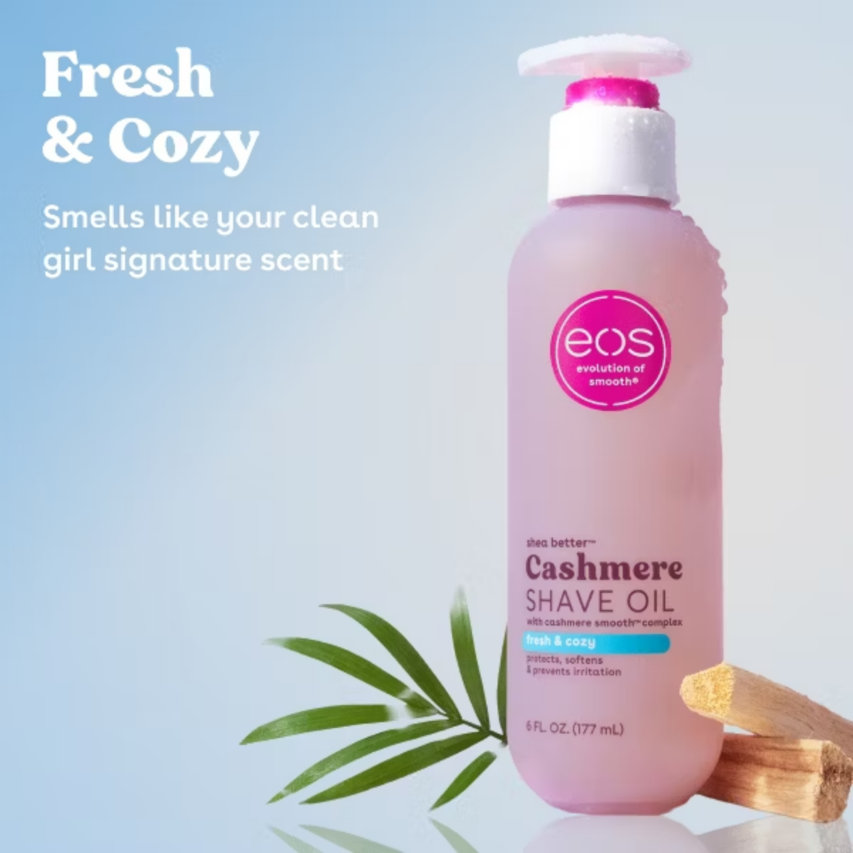 eos Cashmere Shave Oil - Fresh and Cozy - 6 fl oz