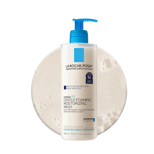 La Roche Posay Lipikar Wash AP+ Gentle Foaming Moisturizing Body & Face- 13.52 FL .OZ