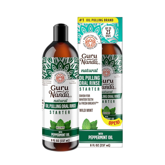 Guru Nanda Oil Pulling Rinse - Wild Mint 8 fl oz