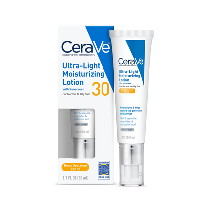 CeraVe Ultra-Light Face Lotion Moisturizer with Sunscreen - SPF 30 – 1.7oz