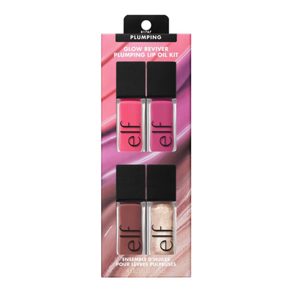 e.l.f. Glow Reviver Plumping Lip Oil Gift Set - 4pc