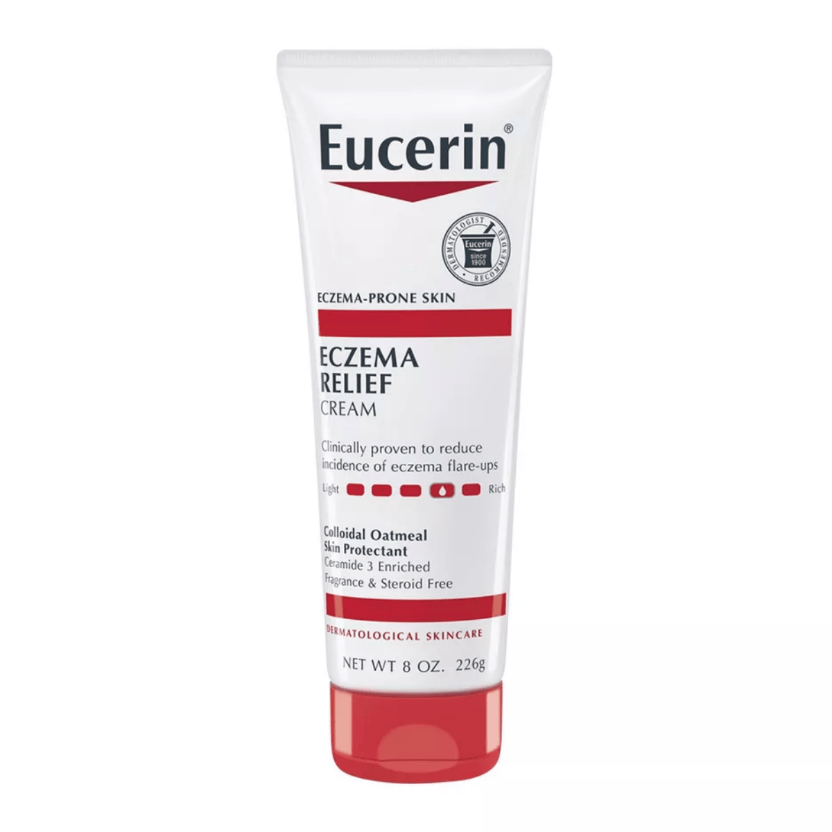 Eucerin Eczema Relief Body Cream for Dry Skin Unscented 8 FL OZ