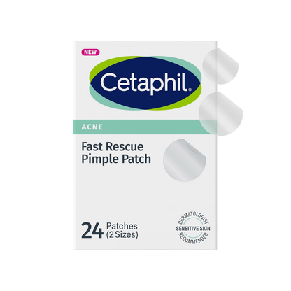 Cetaphil Fast Rescue Pimple Patch - 24 Patches (2 Sizes)