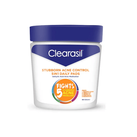 Clearasil Stubborn Acne Control 5in1 Daily Pads - 90ct