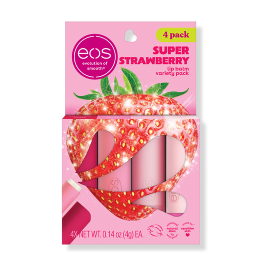 eos Lip Balm Gift Set - Super Strawberry - 0.14oz/4pk