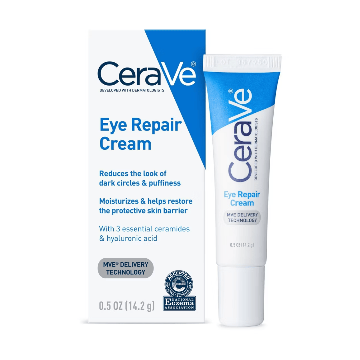 Cerave Under Eye Cream Repair For Dark Circles & Puffiness 0.5 FL OZ