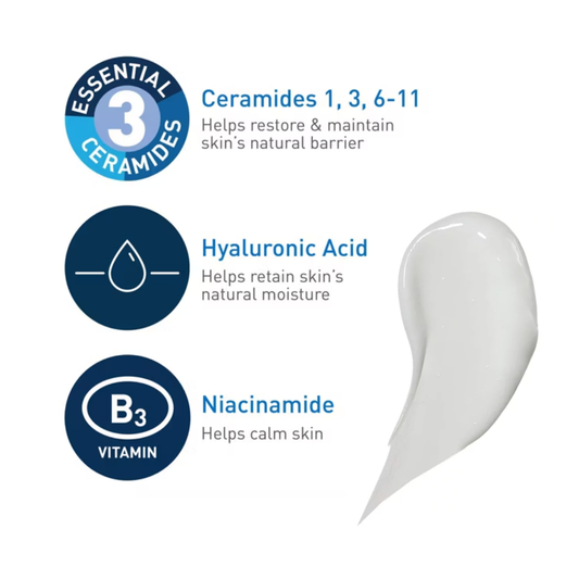 CeraVe PM Moisturizing Lotion, Night Cream - 3 fl oz