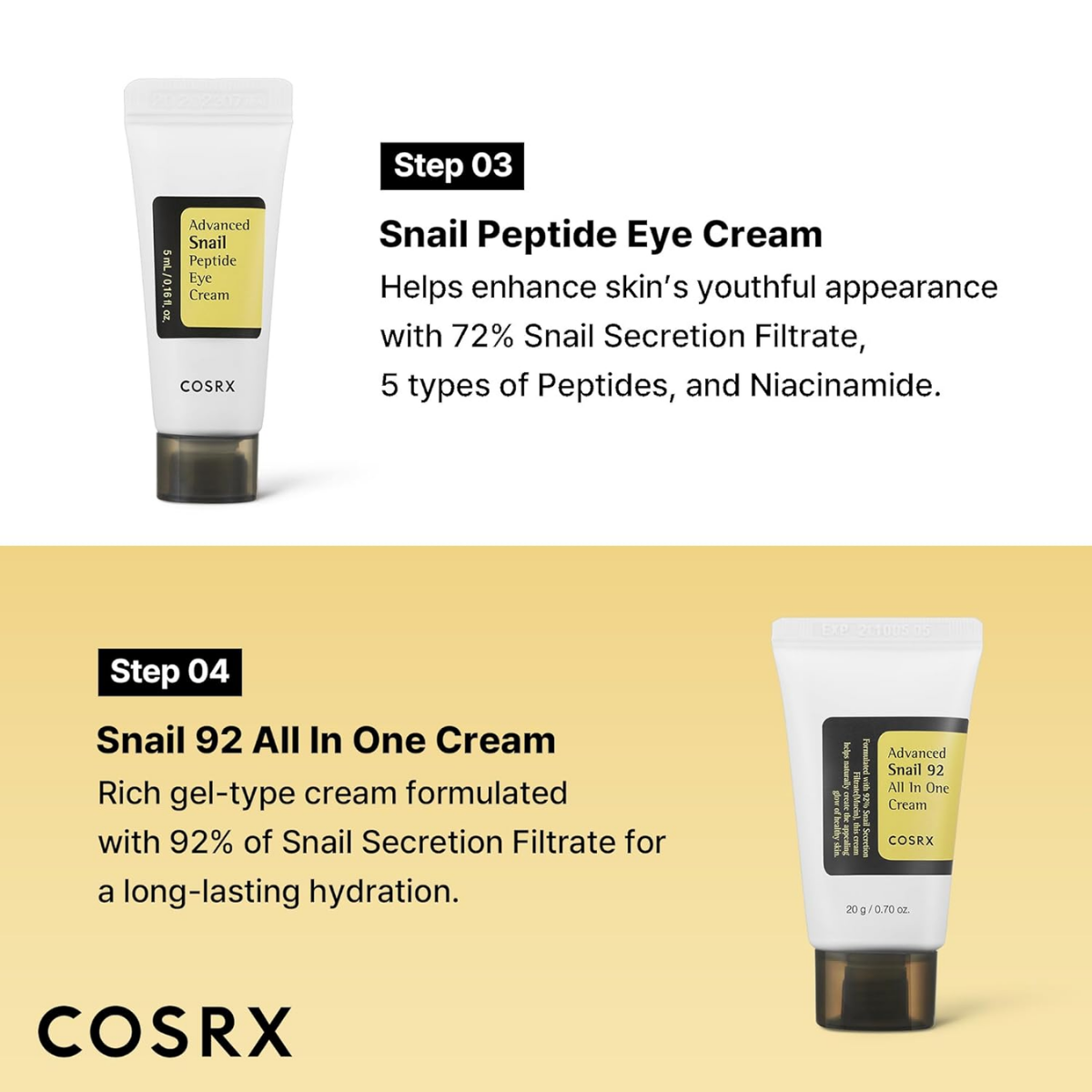 COSRX All About Snail Korean Skincare Travel Kit