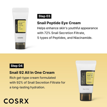 COSRX All About Snail Korean Skincare Travel Kit