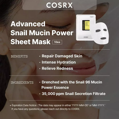 COSRX Advanced Snail Mucin Power Sheet Mask