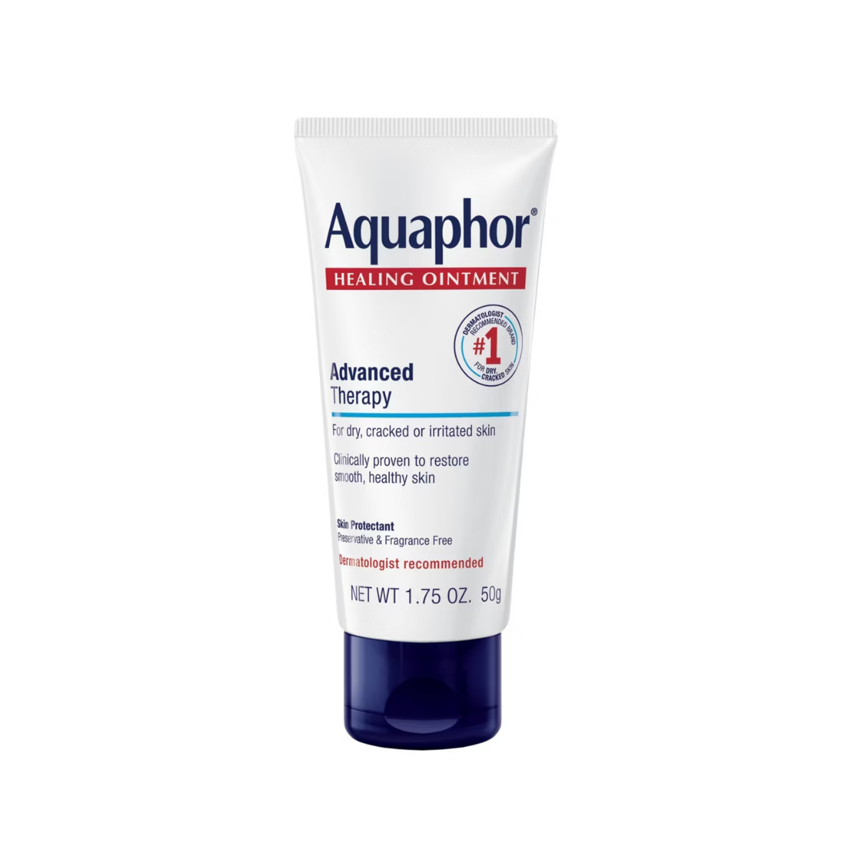 Aquaphor Healing Ointment Skin Protectant and Moisturizer for Dry and Cracked Skin Unscented 7 FL OZ
