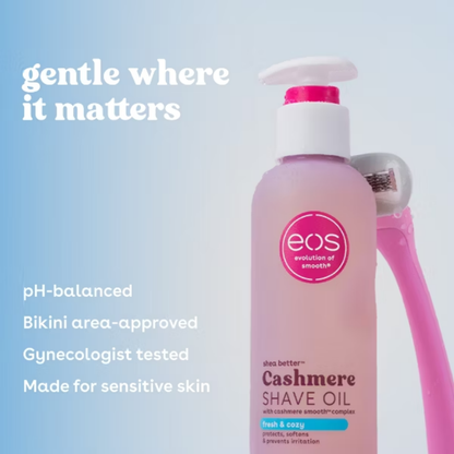 eos Cashmere Shave Oil - Fresh and Cozy - 6 fl oz