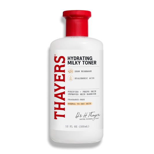 Thayers Natural Remedies Milky Hydrating Face Toner with Snow Mushroom and Hyaluronic Acid 12 FL OZ